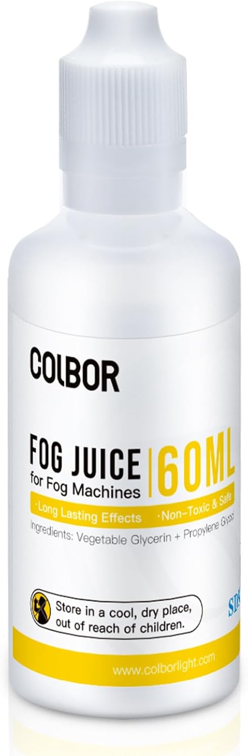 COLBOR Fog Juice High Density Odorless Vegetable Glycerin Based Fog Liquid for COLBOR Fog Machine CF5