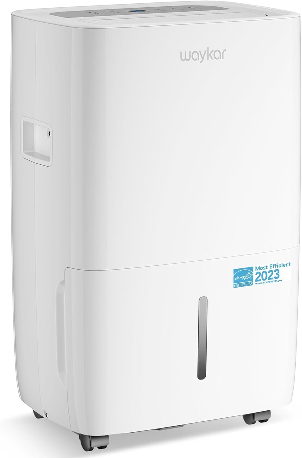 Waykar 120 Pints Energy Star Dehumidifier for Spaces up to 6,000 Sq. Ft at Home, in Basements and Large Rooms with Drain Hose and 1.14 Gallons Water Tank
