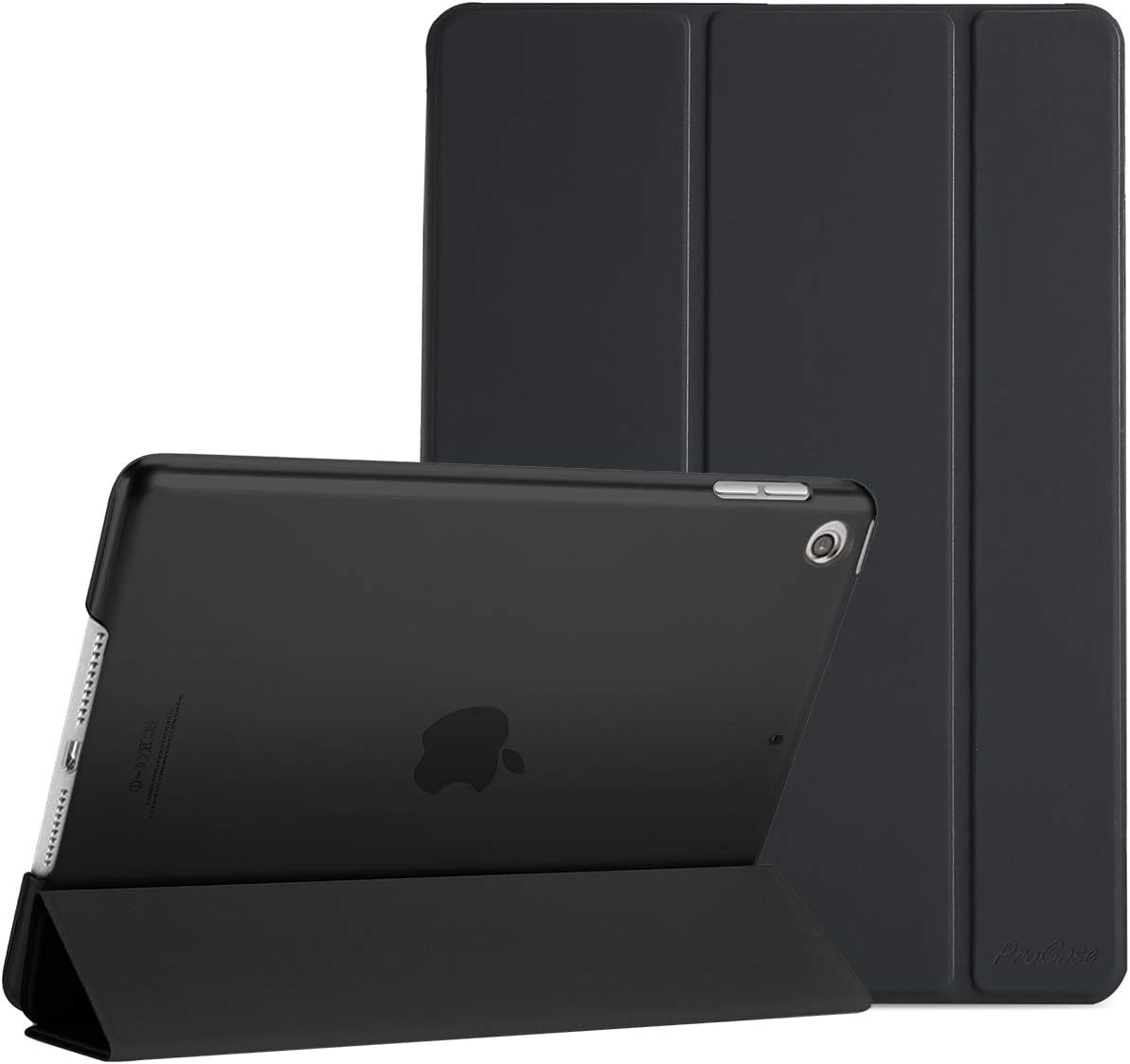 ProCase for iPad 9th Generation 2021/ iPad 8th Generation 2020/ iPad 7th Generation 2019 Case, 10.2 iPad Case iPad Cover 9th Generation -Black