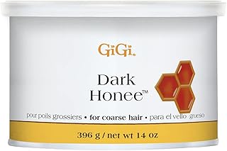 GiGi Dark Honee Hair Removal Soft Wax, Thick to Coarse Hairs, Normal to Dry Skin, Men and Women, 14 oz.