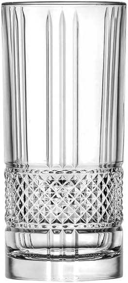RCR Brillante Hi-Ball Tumblers, 370 ml, Set of 6, Glass