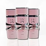 Lattafa Yara for Women Eau de Parfum Spray, 3.4 Ounce (Pack of 3)
