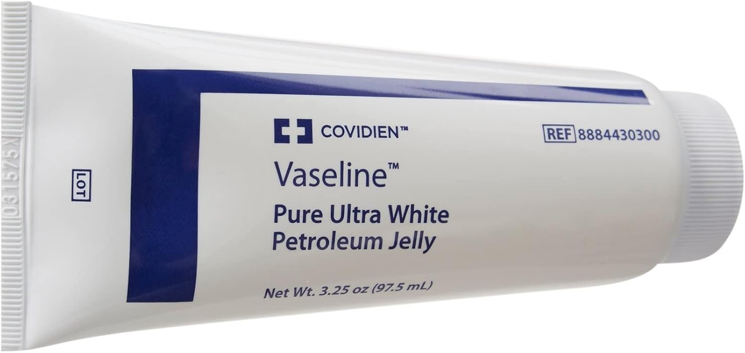 Vaseline Pure Ultra White Petroleum Jelly, Kendall, 3-Pack, 3.25 oz. Each