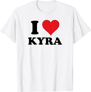 I Heart Kyra First Name I Love Personalized Stuff T-Shirt