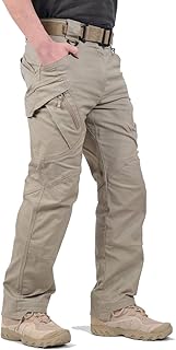 LABEYZON Men's Casual Cargo Work Pants Outdoor Lightweight Military Tactcial Pants for Men with 9 Pockets