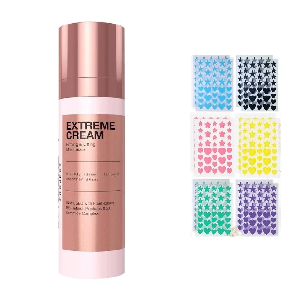 NAPH iNNBEAUTY PROJECT Extreme Cream Anti-Aging, Firming, & Lifting Refillable Moisturizer (1.7 oz / 50 mL) + Bonus Acne Patch (36 Pieces)