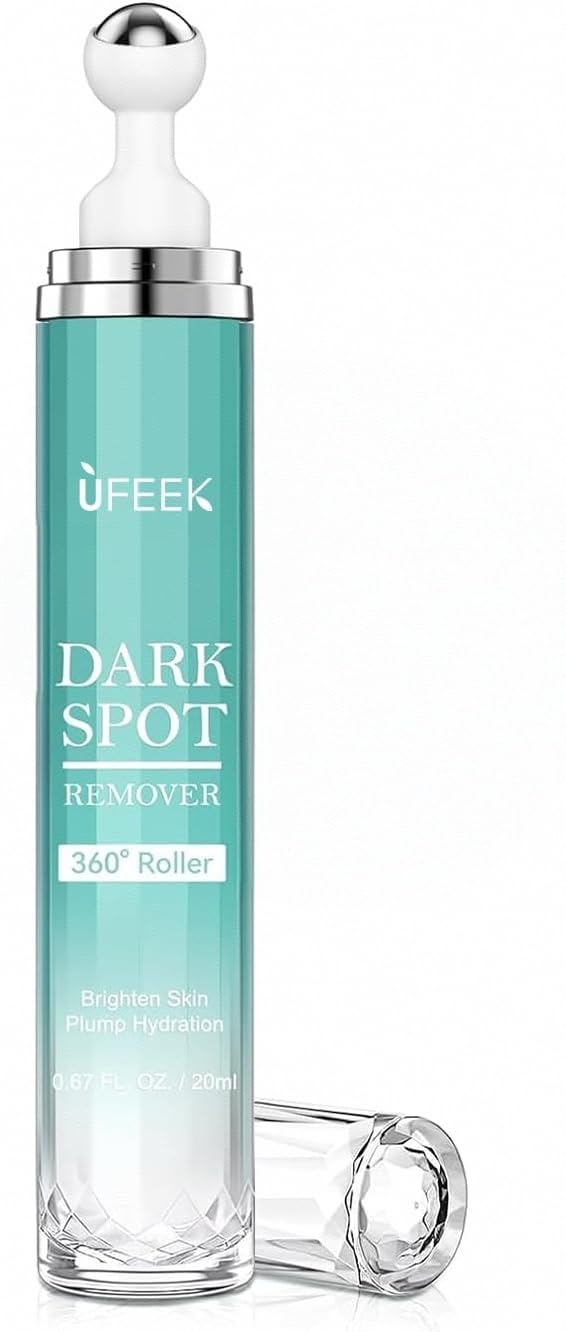 Dark Spot Remover for Face with 360° Roller Massage Ball, Dark Spot Corrector Serum for face, Fade Sun Spot Age Spot Brown Spot for All Skin Types, 0.67 fl. oz