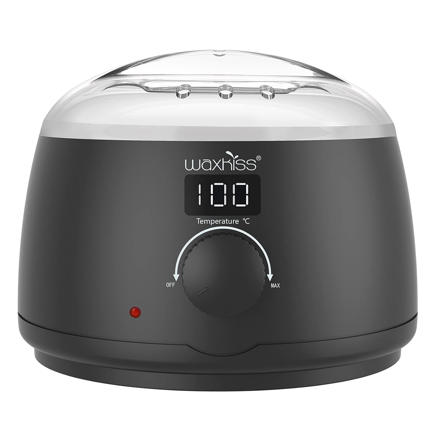 waxkiss Digital Hair Removal Warmer with See-Through Lid and 14oz Pot