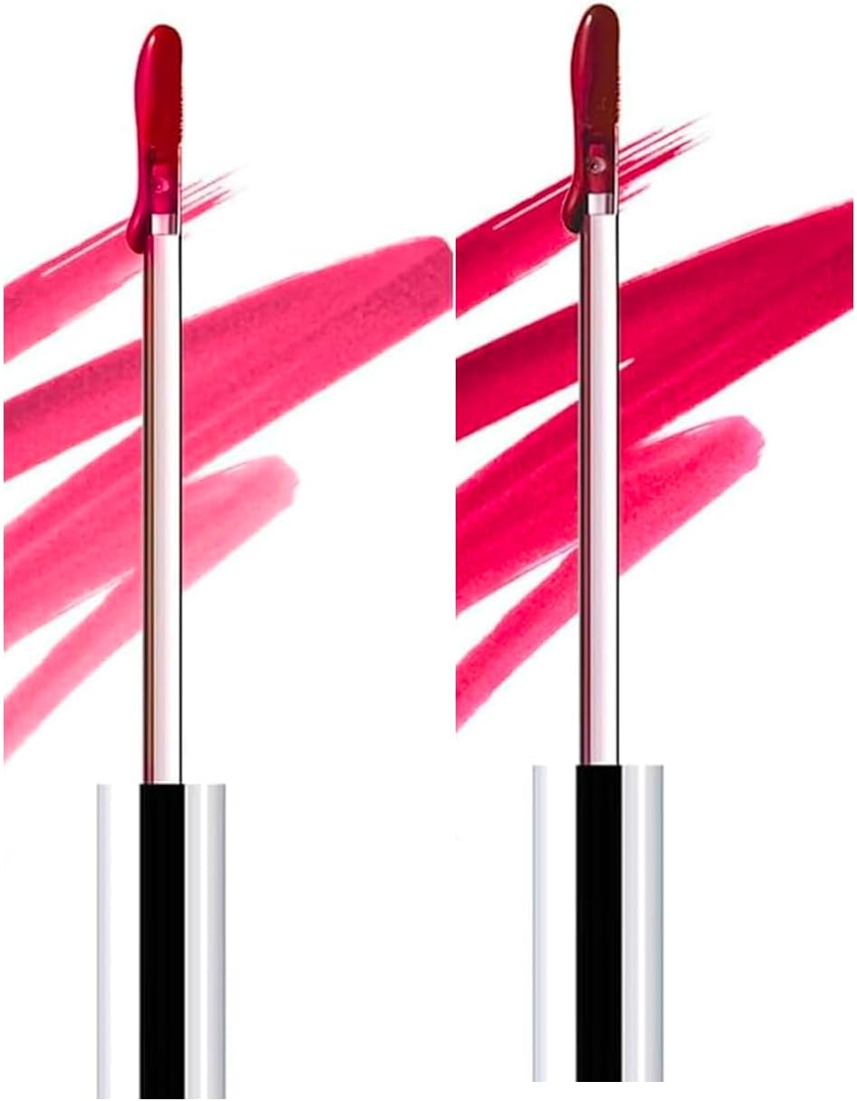 Lip Stain Peel off, 2colors Lip Tint Peel off, Lip Liner Stain,Tattoo Lip Tint Peel off Matte Finish,Waterproof Long Lasting Lipstick,Highly Pigmented Lip Gloss,Create Full Lip Shape