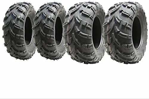25x10-12 & 25x8-12 Quad Tyres 6ply P377 ATV Tires E marked Road Legal (Set of 4)