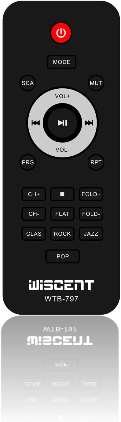 Remote Control for WTB-797 Micro HiFi CD Player