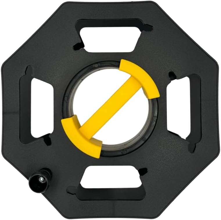 Heavy Duty Black Cable Tidy Reel – Empty Cable Reel Holder for Up to 25m Cable | Extension Cord Winder for Caravan Hook Up, EV Charging Leads, Outdoor Electric Cable, Garden Hose Storage