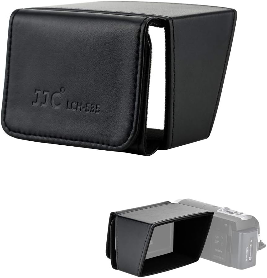 JJC Camcorder 3" LCD Screen Hood for Sony FDR-AX53 AX33 AX43 HDR-CX405 CX455 CX440 CX675 Canon XA15 XA11 XA40 XA50 VIXIA HF G21 G26 G50 G60 R800 R80 R82 Panasonic HC-V770 HC-VX981 HC-V180 HC-V380