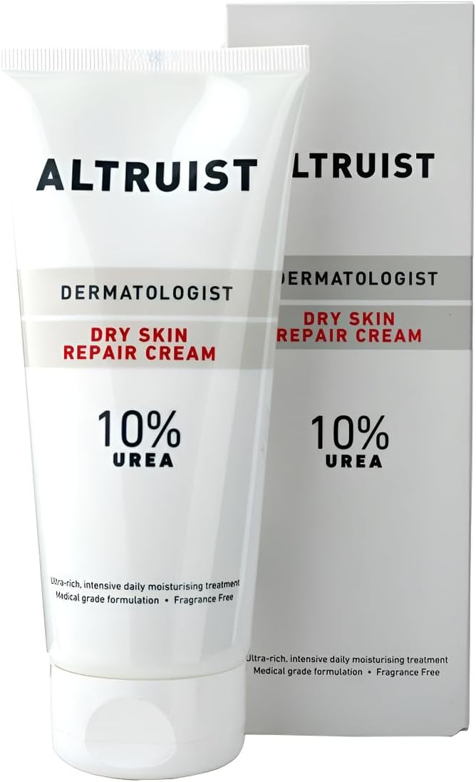 ALTRUIST. Dermatologist Dry Skin Repair Cream 10% Urea – Medical grade moisturiser with Glycerin and Urea by Dr Andrew Birnie, suitable for sensitive skin – 200 ml