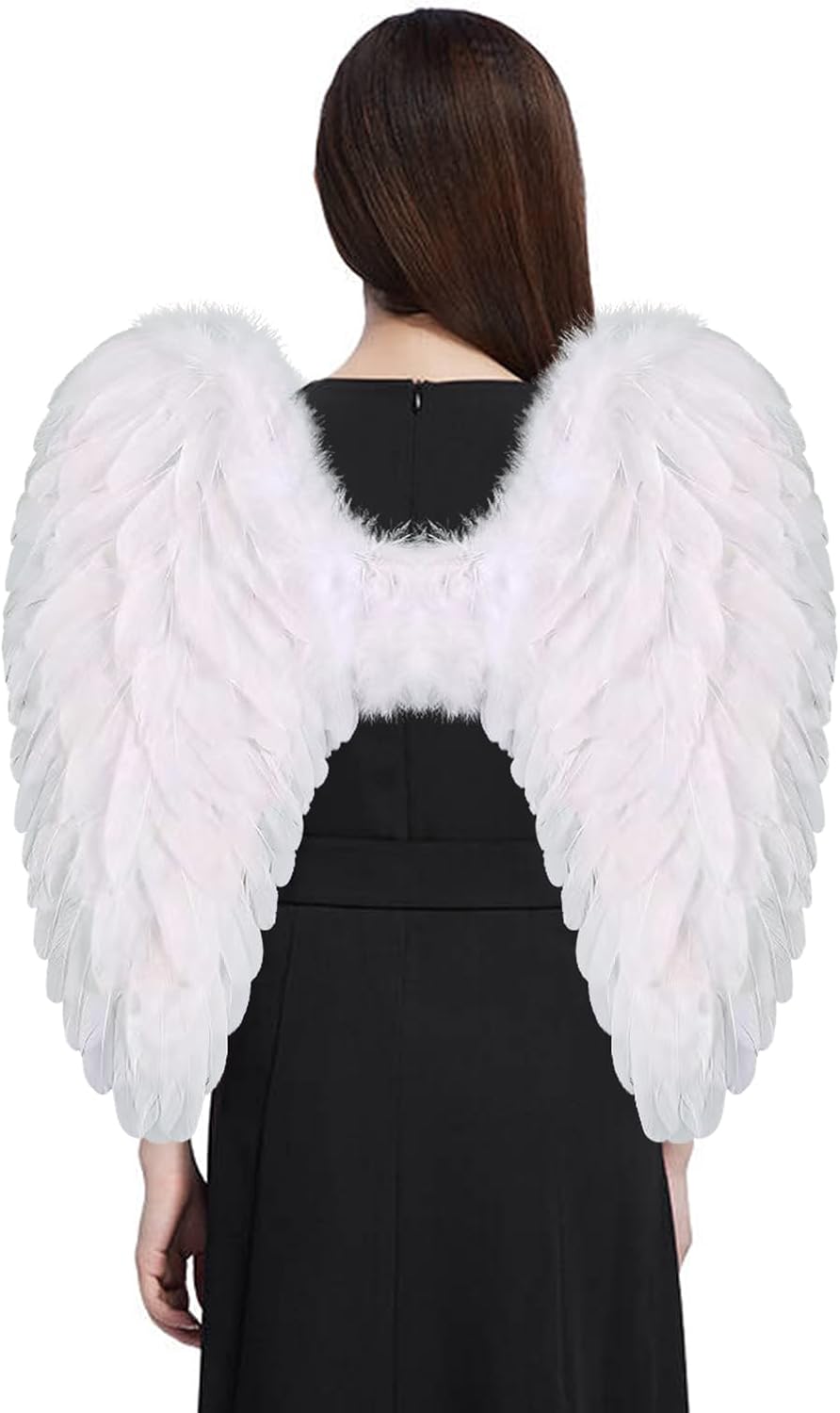Yieeonc Angel Wings for Adult Feather Angel Costume for Women Halloween Costume