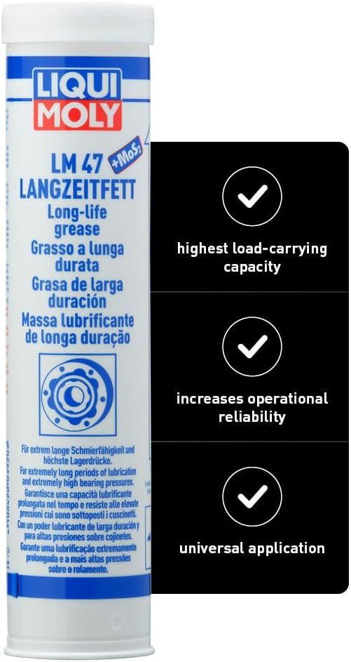 LIQUI MOLY LM 47 Long-Life Grease + MoS2 | 400 g | Lithium fat | SKU: 3520