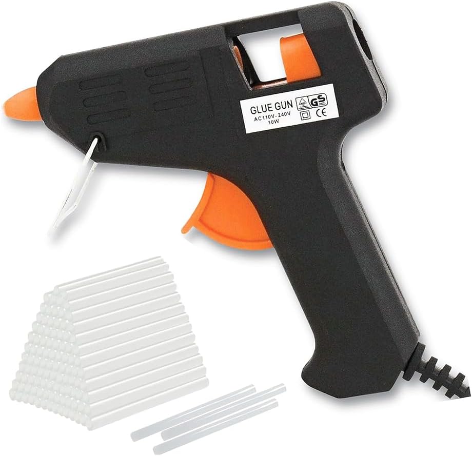 Hot Melt Glue Gun with 100X7mm Glue Sticks for Arts Crafts, Minor Home Repairs, DIY Projects, Decorations and More (1)