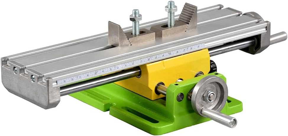 aleto Mini Bench Drill Adjustment MultifunctionWorktable Milling Working Cross Table Milling Machine Compound Drilling Slide Table for Bench Drill Adjustment X-Y