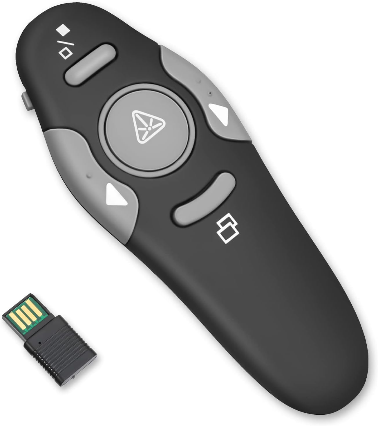 Cerolopy Presentation Clicker,328FT Wireless USB Powerpointer Clicker,Clicker for Powerpoint,2.4GHz Powerpoint PPT Clicker for Mac/Win/Computer/Laptop
