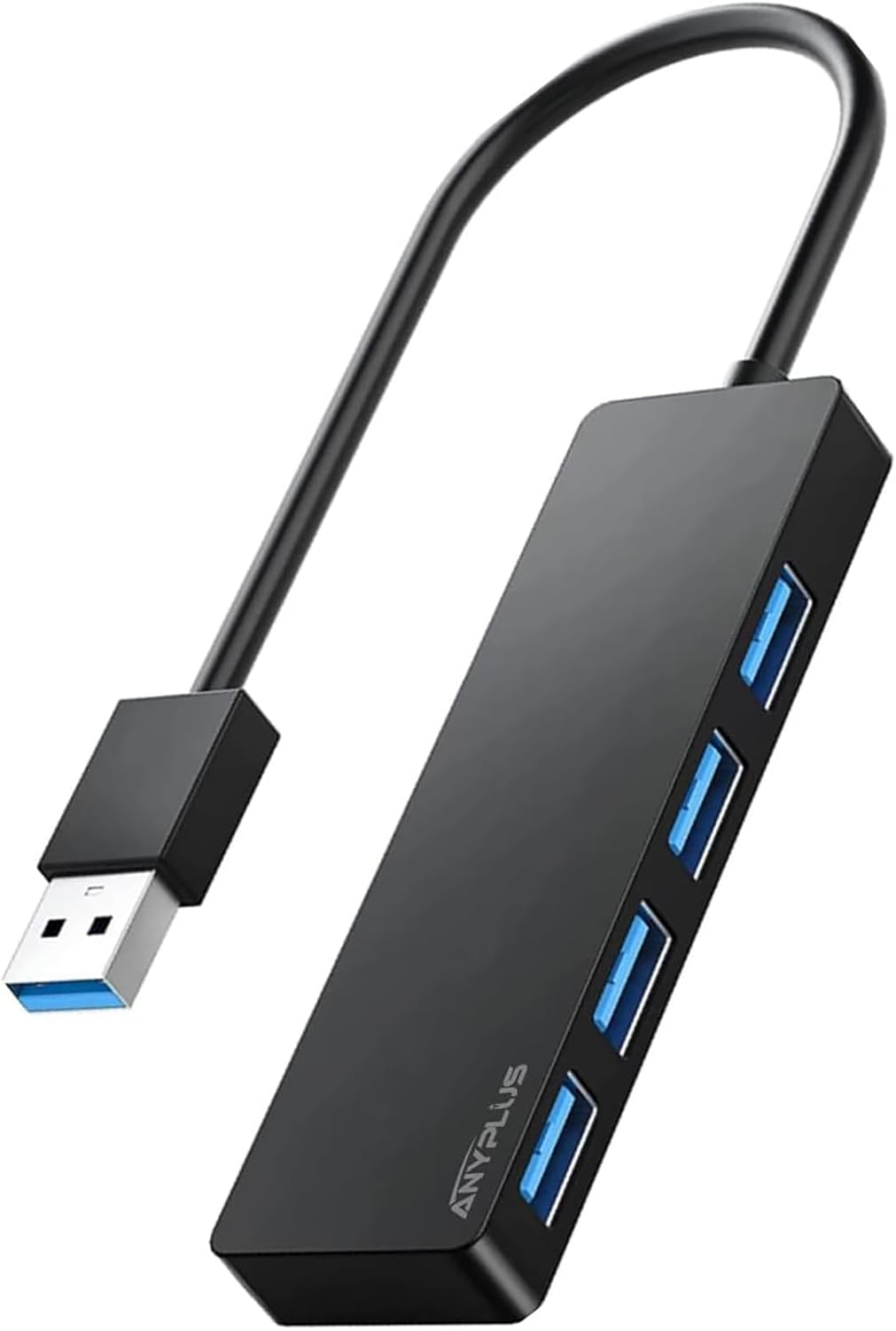 ANYPLUS USB 3.0 Hub, 4 Port USB Hub Splitter,Portable USB Adapter Mini Multiport Expander for Desktop, Laptop, Xbox, Flash Drive, HDD, Console, Printer, PC, Keyboards, HP, Dell