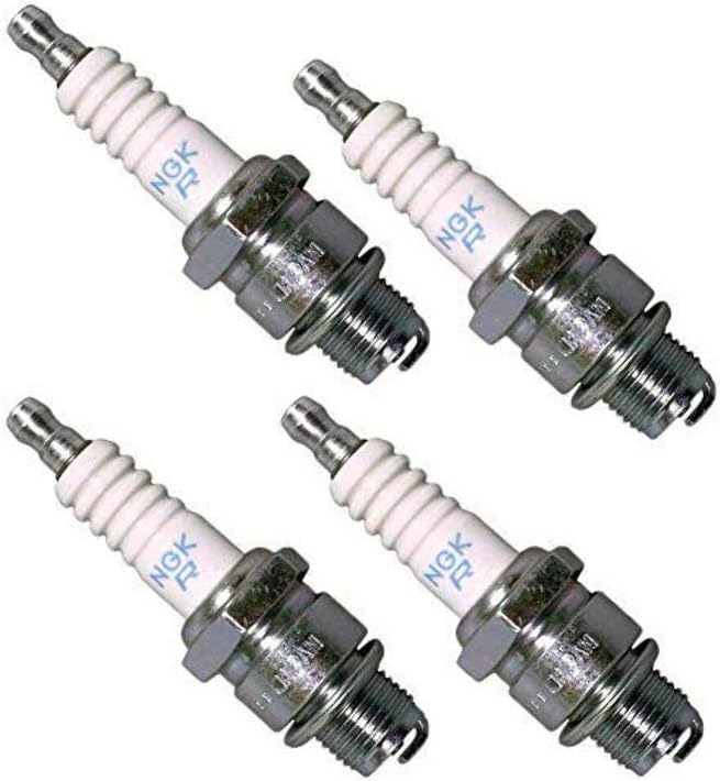 NGK Spark Plug BR8ES For Motorcycle, Marine, ATV and more - Copper Core, Nickel Electrode - Set of 4