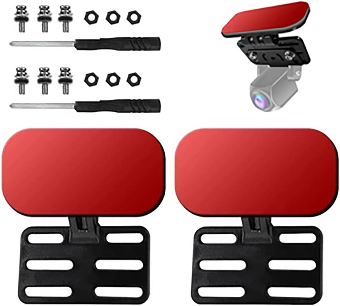 CwQisjk 2 Pcs Car Camera Mount,Universal Dash Cam Rear View Mount with A Screwdriver Tool,Reverse Camera Rear Window Holder,Easy Install Adjustable Windshield Backup Mirror Mount ﻿﻿