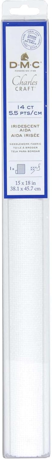 DMC Iridescent Aida - 5.5pts/cm - 14 Count - 38.1x45.7cm