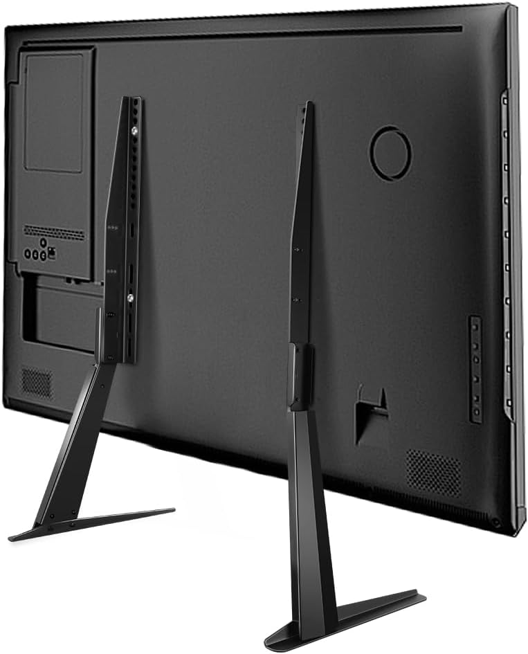 KKTONER Universal TV Stand Base TV for 27-65 inch Flat Screen TV Metal Stand Legs Adjustable Table Top TV Stand Max VESA 800x400mm Hold up to 40kg