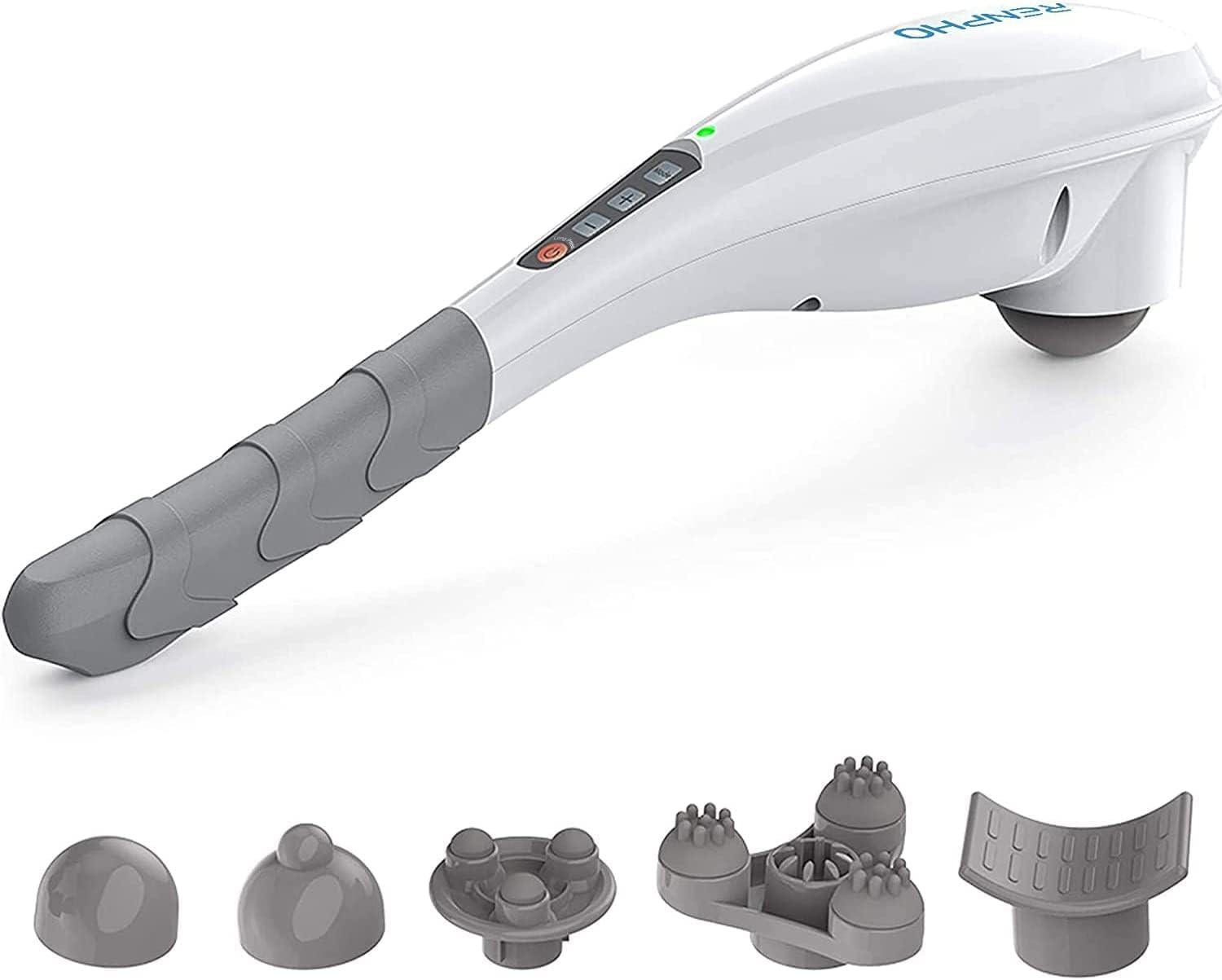 RENPHO Rechargeable Handheld Back Massager, Cordless Electric Neck Massage Tool for Shoulder, Foot, Leg, Calf, FSA & HSA Eligible, Gifts for Women and Men