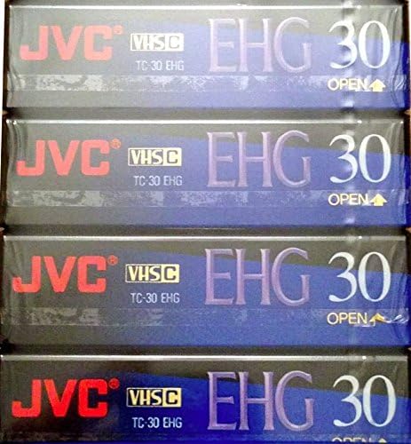JVC 30-Minute VHS-C Blank Tapes (4-Pack) Extra High Grade