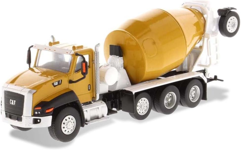 Diecast Masters 1:64 Scale Caterpillar CT660 McNeilus Bridgemaster Concrete-Mixer Model 85632 | Play & Collect Series Cat Construction Equipment