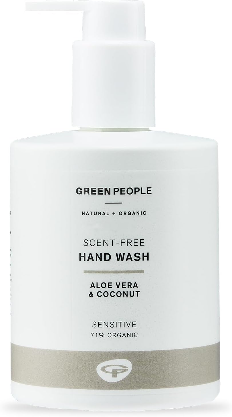 Green People Scent Free Hand Wash - for Sensitive Skin - Paraben & SLS Free - Natural, Organic & Vegan, 75ml