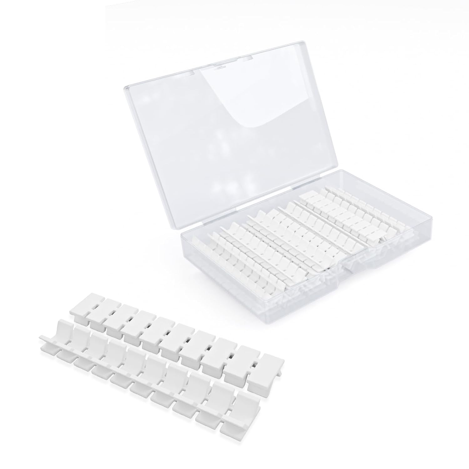 20Pcs ZB6 Blank Terminal Marker Strip, DIN Rail Terminal Block Marking Labels, Nylon PA6 Terminal Block Labels Mark Bar for UK2.5B, UK5N, UDK4, UKK5