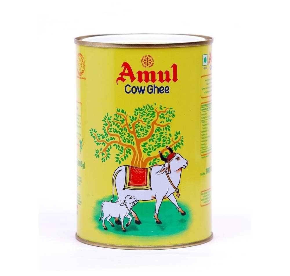 Amul Ghee MADE FROM PURE COW MILK 1 Liter (905grams)