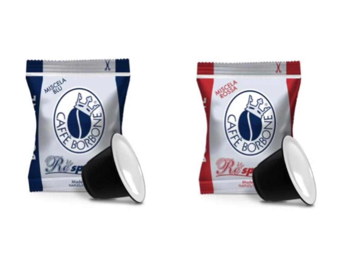 Caffe Borbone Mixed 50/50 Red and Blue Nespresso "Compatible" Original Line Capsules (100 count) NOT Compatible with Vertuo