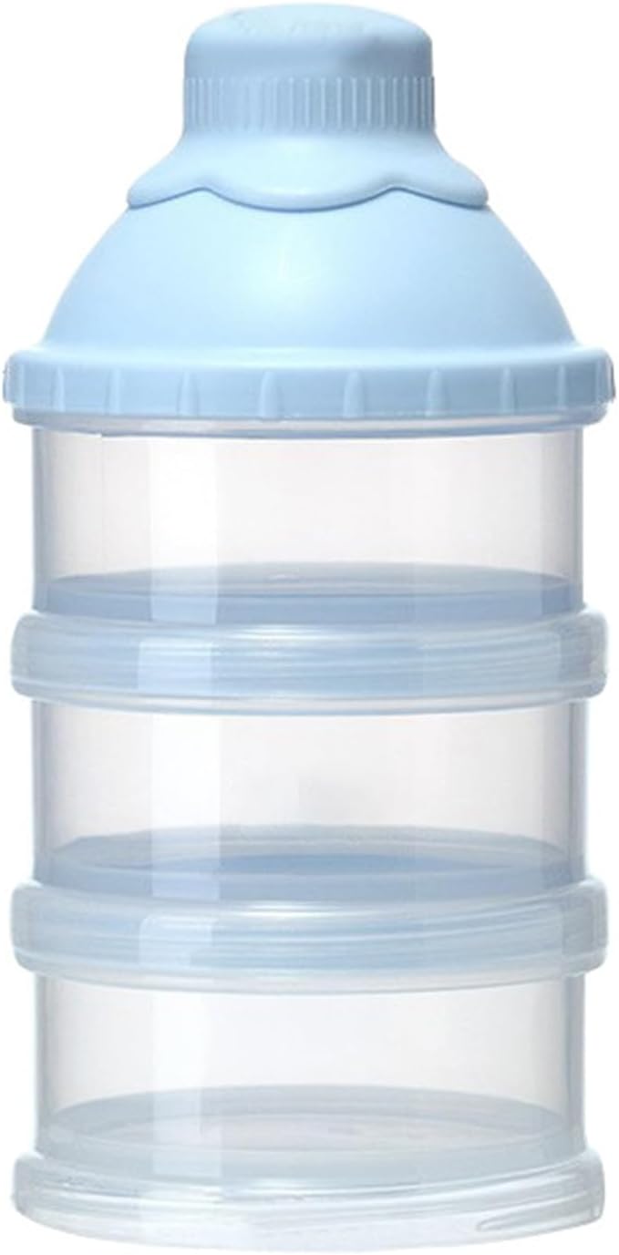 Formulas Container Travel Stackable Formulas Dispenser Baby Snacks Storage Box Portable Milk Powder Box 3 Compartment Portable Milk Powder Dispenser