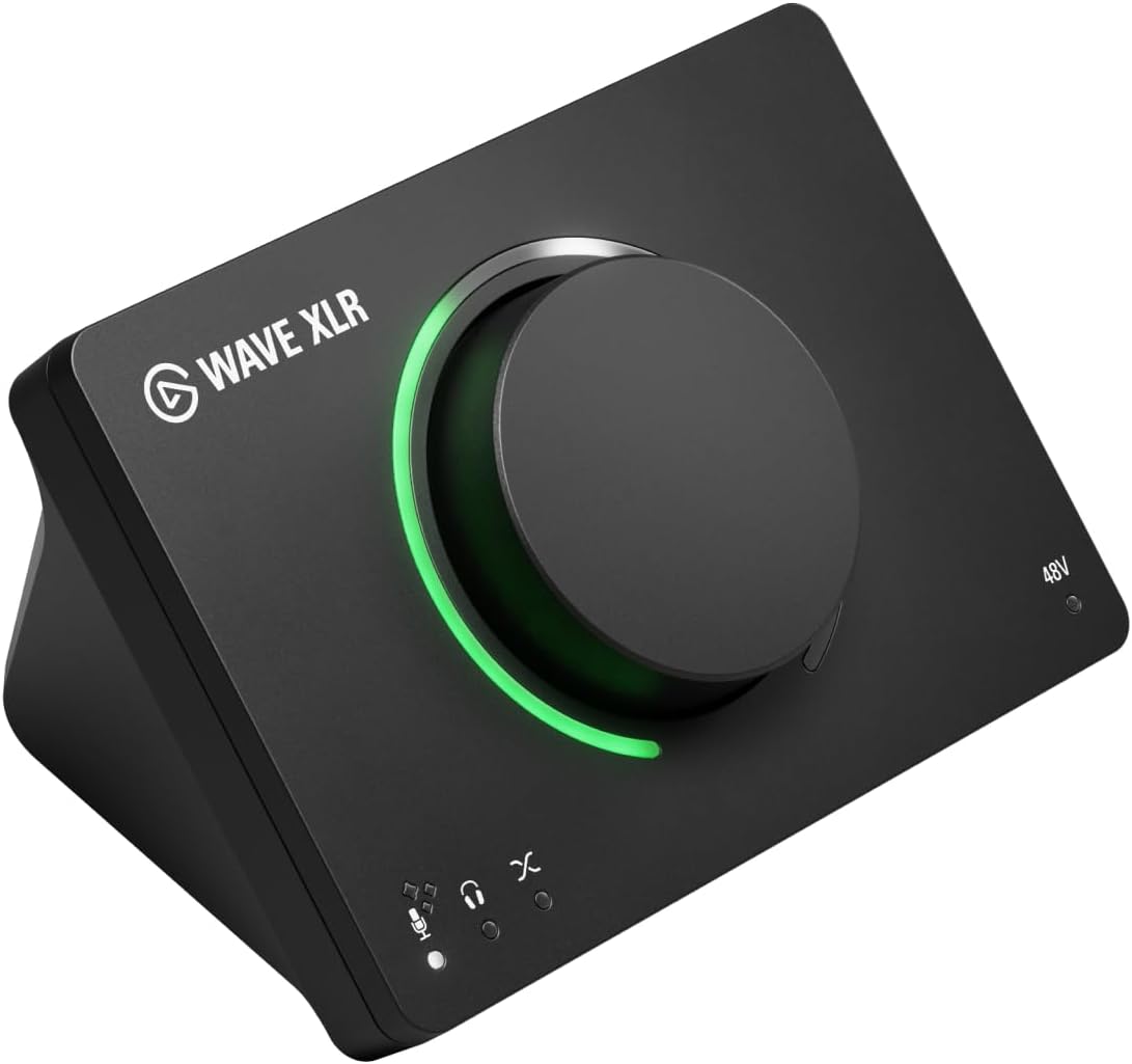 Elgato Wave XLR MK.2 – USB Audio Interface and DSP Mixer for XLR Microphones, 80dB Gain, Onboard Effects, LED Feedback, Touch Mute, Works with Stream Deck, PC & Mac