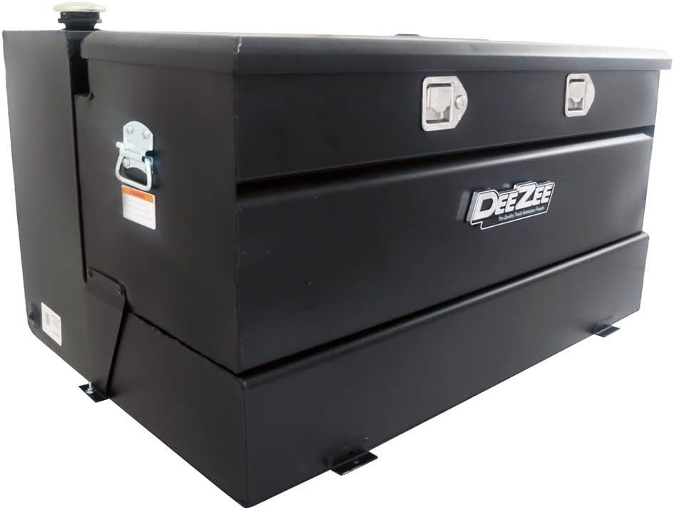Dee Zee DZ92647SB (92 gallon) Black Steel Combo Transfer Tank & Tool Box