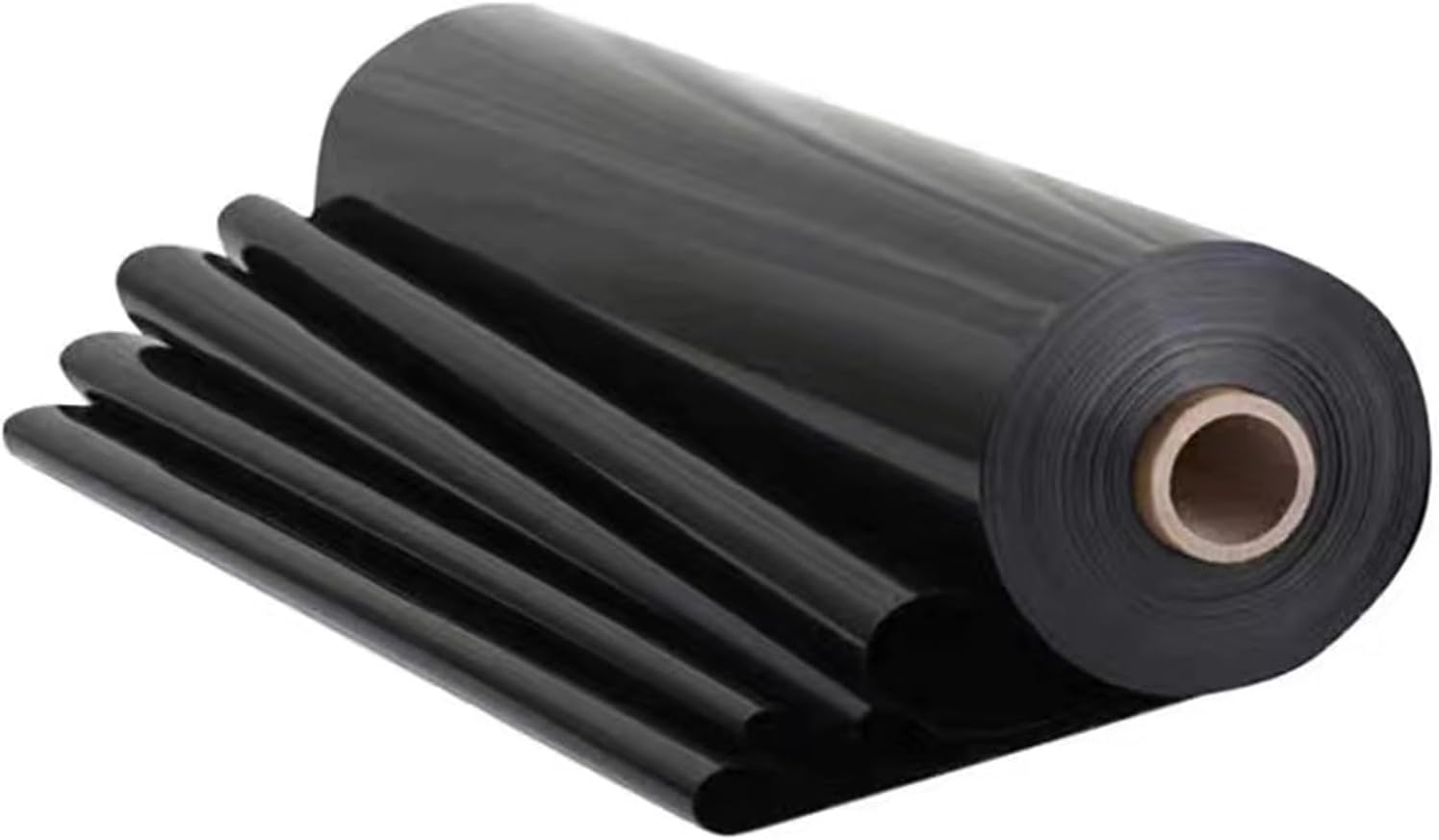2M X 4M Black Heavy Duty Polythene Plastic Sheeting, 700g Thickened Garden Grow Polythene Cover Sheets for Gardening Insulation and Building Rubble Protection