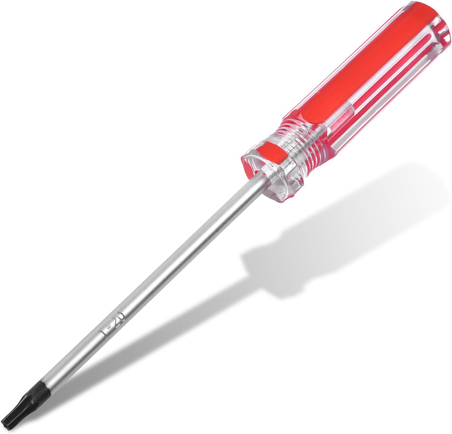 ALLWIN T20 Torx Screwdriver - Magnetic Tip, Red, Security Torx Head, T20 Size, 100mm Length