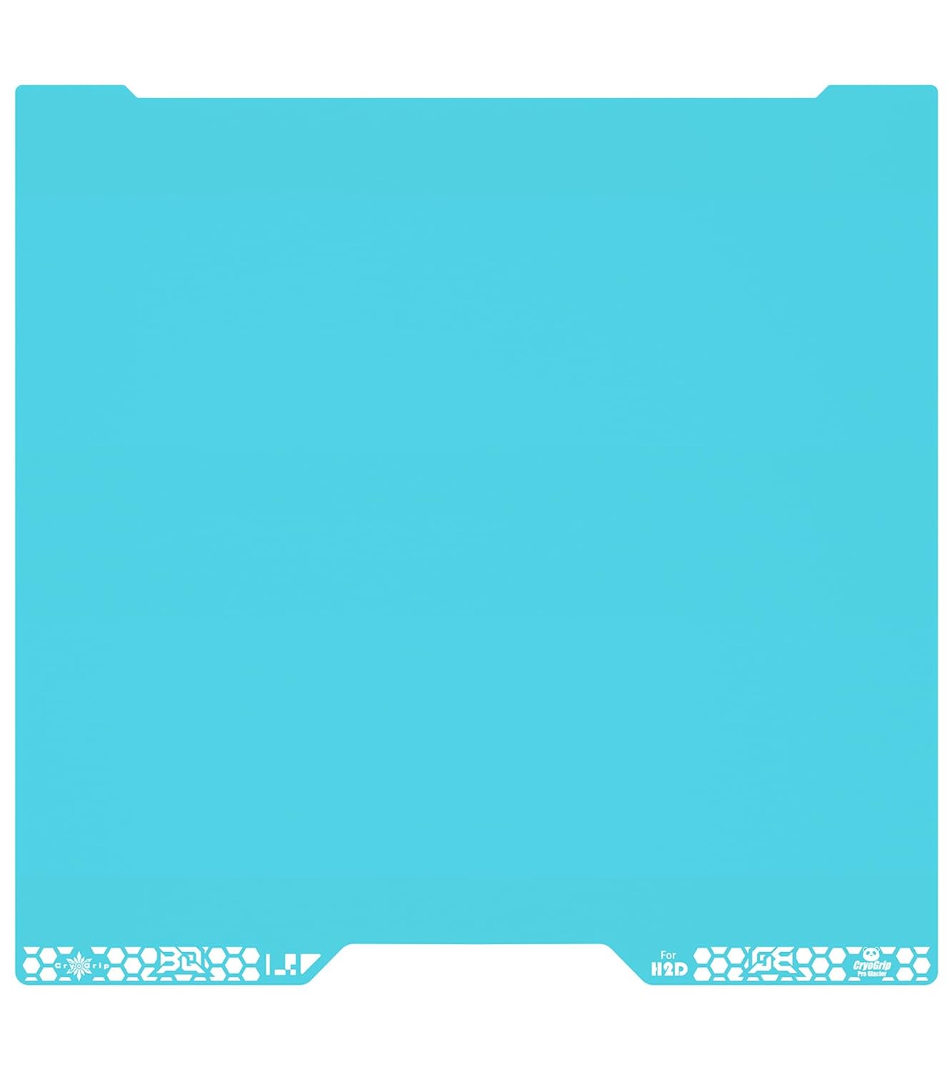 BIQU CryoGrip Pro Glacier for Bambu-Lab H2D 3D Printer Panda Build Plate 355x346mm Double Sided Fine Textured Spring Steel Sheet Removable Surface Platform