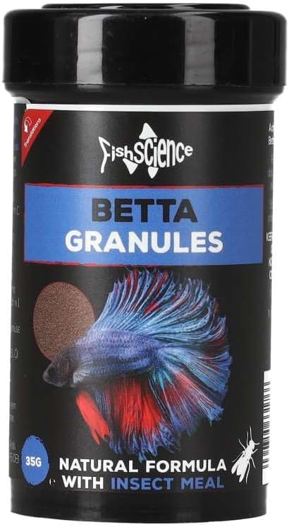 FishScience Betta Granules Food 35g | Fish Science Siamese Fighting Fish | Fighter | Aquarium Feed | Tropical | Aquarium | Spendens
