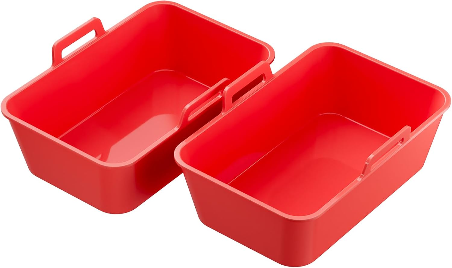 Lamapee Silicone Loaf Tins for Ninja Dual Air Fryer, Air Fryer Omelette Tray, Air Fryer Accessories - Pack of 2