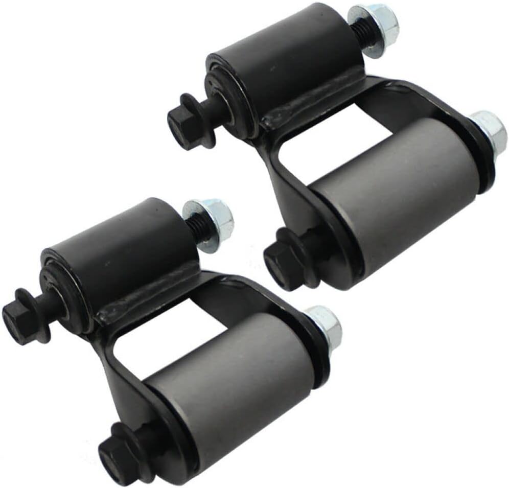 Pair Set 2 PCS Rear Leaf Spring Shackle Kit Rearward LR RR Compatible with 94-01 Jeep Cherokee Wagoneer 722-024 722024