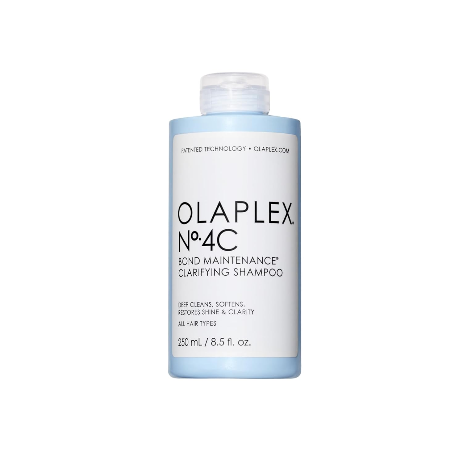 Olaplex No. 4C Bond Maintenance Clarifying Shampoo, Deep Cleans, Softens, Restores Shine, & Clarity, For All Hair Types Experiencing Product Buildup or Excess Oil, 8.5 fl oz