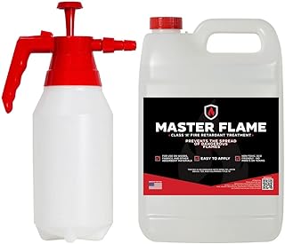 Master Flame - Fire Retardant - Spray on Application - 1 Gallon with Pump Sprayer