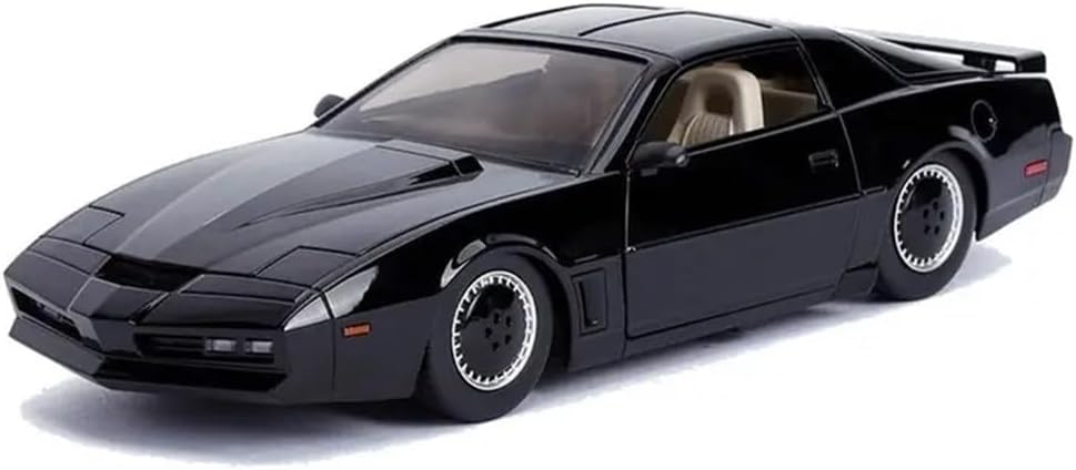 Jada Toys Knight Rider K.I.T.T. 1982 Pontiac Firebird DIE-CAST Car with Light Up Feature, 1: 24 Scale Vehicle, Black