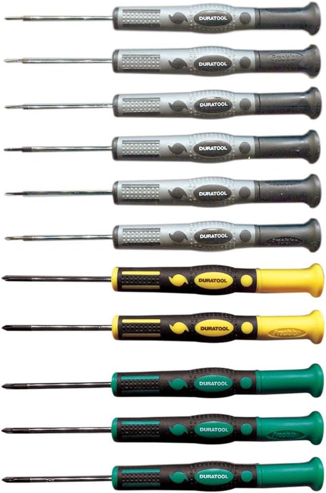 DURATOOL D03447 Precision Screwdriver Set, 11 Piece