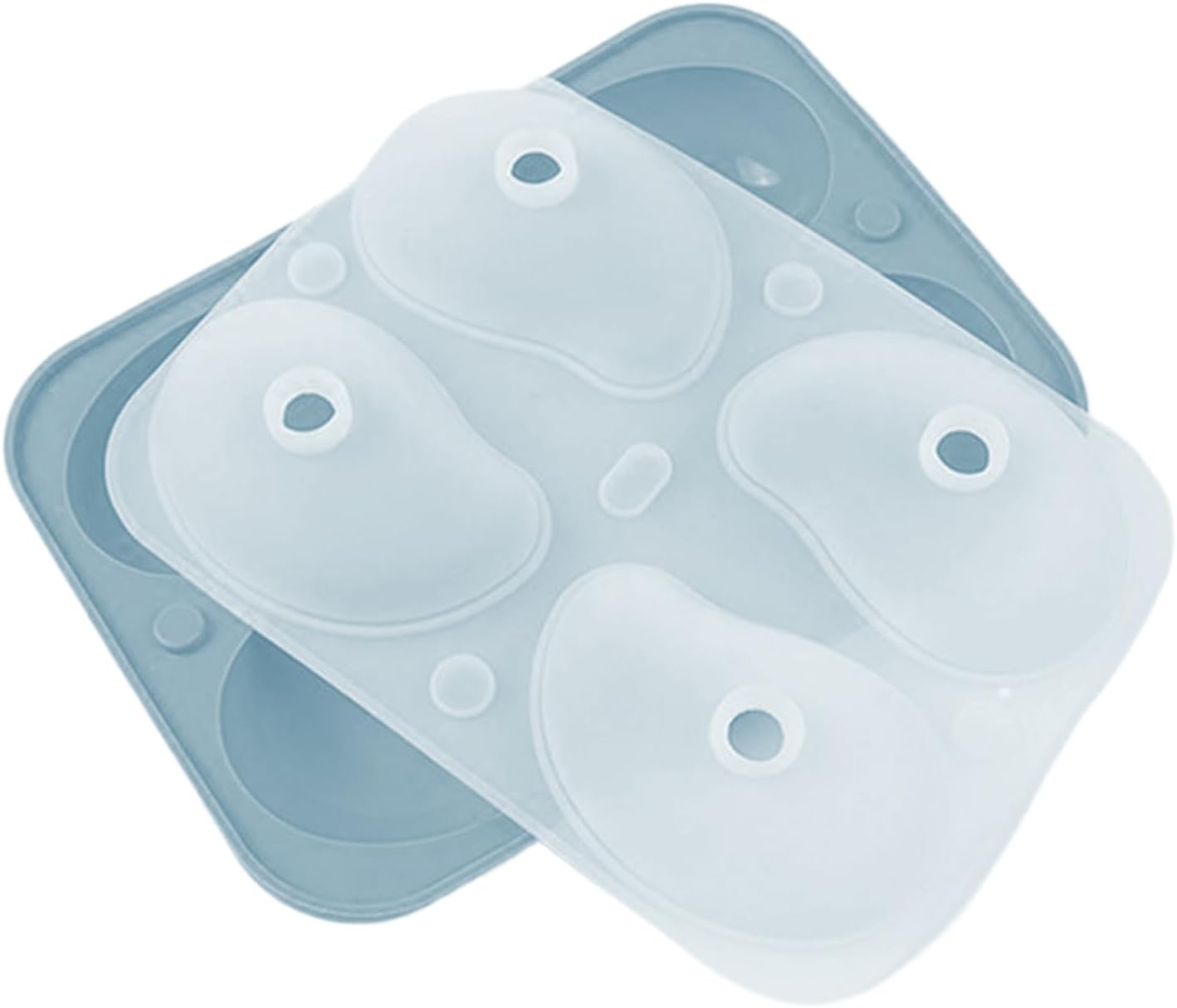 Mousse Molds Silicone - Pudding Mould Mango Shape 3D | 4-Cavity Easy Demoulding Cake Moulds for Jelly Pudding Chocolate Home Kitchen Cooking Class Instructors Wedding