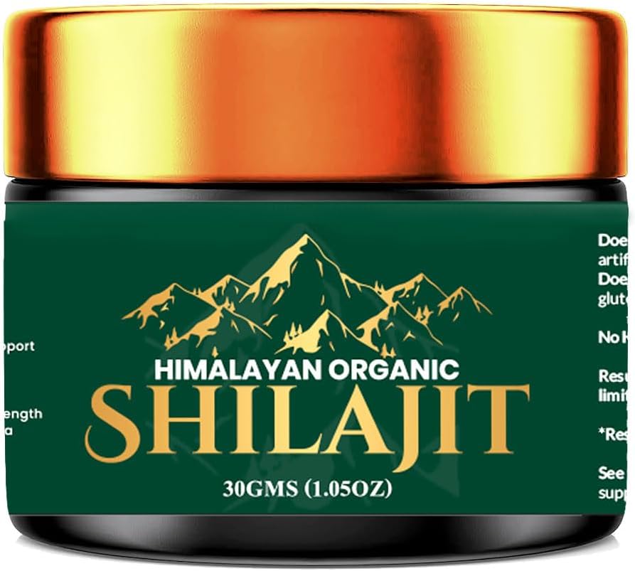 Shilajit, Pure Organic Himalayan Shilajit Resin by Edentaste - Rich in Fulvic & Humic Acid, Minerals, Immune System & Vitality Booster, 100% Vegan (30g X 1)